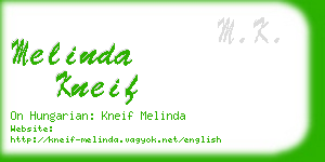 melinda kneif business card